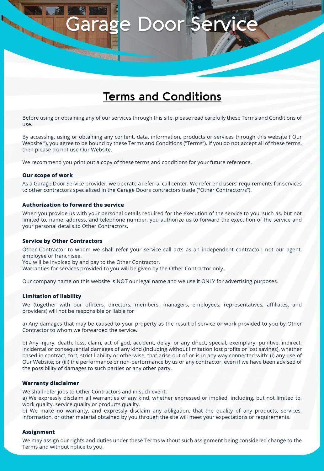 Capitol Garage Door Service Austin, TX 512-806-0508 - terms-gr-10m